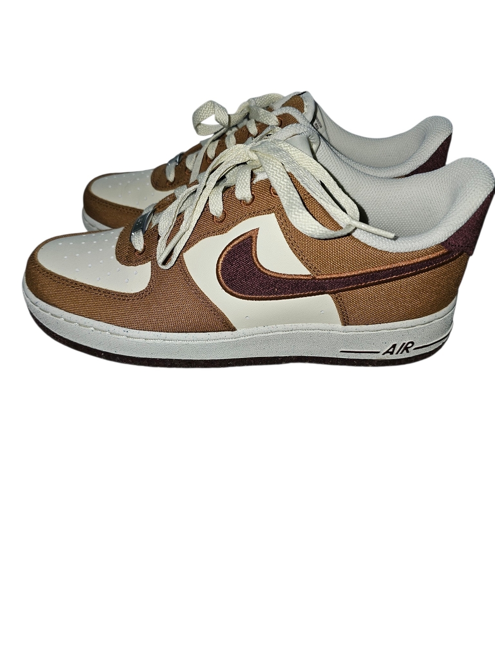 Nike Air Force1 '07 LV8 notebook British tan burgundy maroon Low top Men 7 eu 40